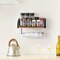 Wall Mounted Paper Towel Holder with Wood Shelf, Rustic Kitchen & Bathroom Organizer